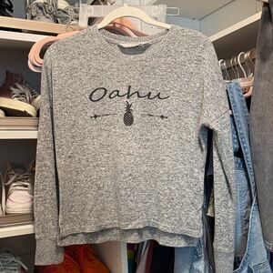 Gray Oahu Graphic light Sweatshirt
